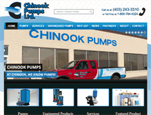 Tablet Screenshot of chinookpumps.com